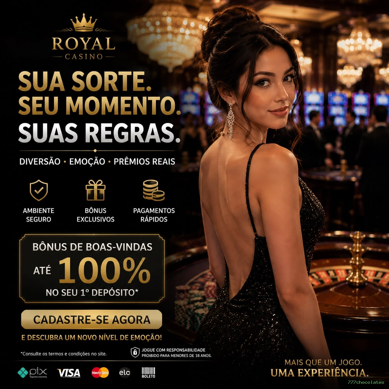 Imagem promocional das apostas esportivas da 777chocolates
